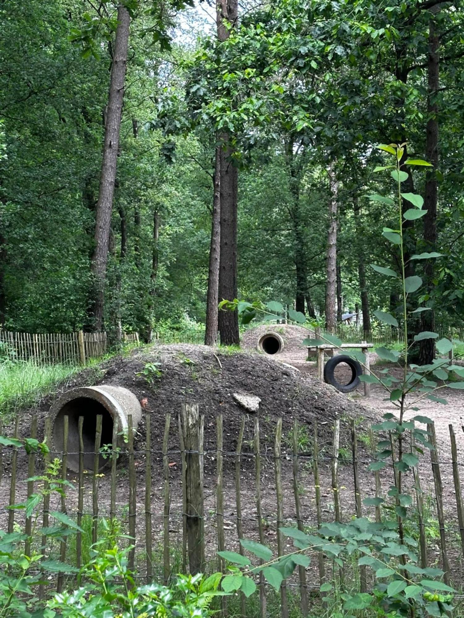 Dubbele Chalet Op Recreatiepark Topparken Op De Veluwe In Beekbergen Met Grote Vrije Tuin En Eigen Parkeerplaats Exterior foto